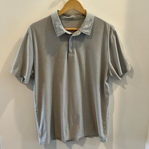 Vuori Gray Performance Polo Size L